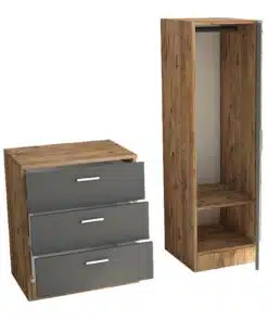 ארון בגדים עם מגירות לחדר הילדים