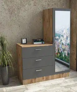 ארון בגדים עם מגירות לחדר שינה