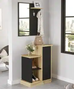 ארונית נעליים עץ ושחור