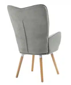 כורסא אפורה מעוצבת