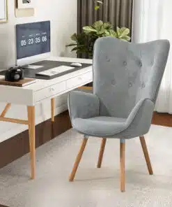 כורסא למשרד בבד אפור