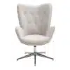 כורסא לסלון צבע שמנת