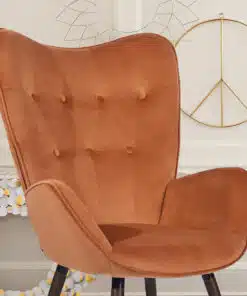 כורסא מעוצבת בד קטיפה