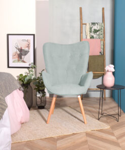 כורסא מעוצבת בצבע מנטה