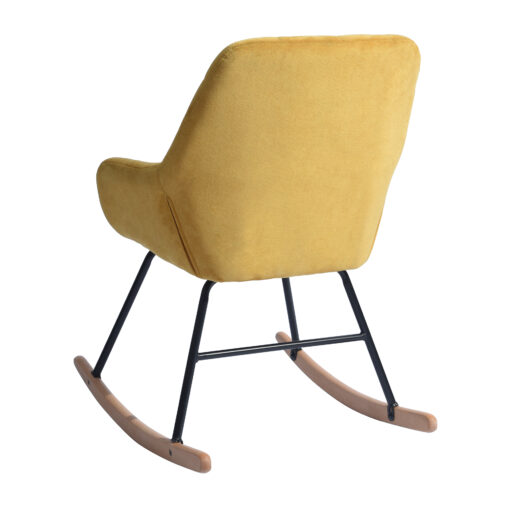 כורסא מתנדנדת בצבע צהוב