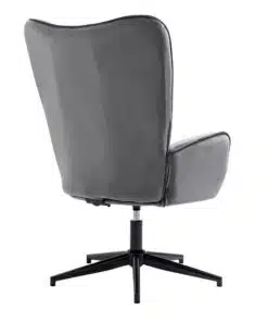 כורסת יחיד אפור קטיפה