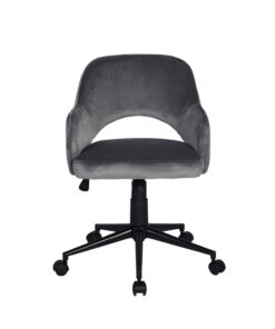 כיסא מחשב מעוצב בבד אפור