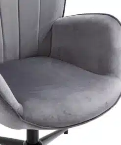 כיסא מרופד לחדר שינה אפור