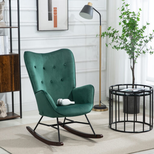 כיסא נדנדה ירוק סטייל מאסטר רהיטים