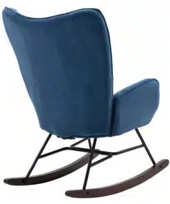 כסא מתנדנד מרופד לסלון