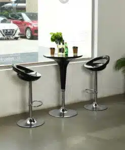 כסאות בר פלסטיק מודרני שחור