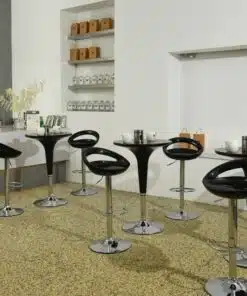 כסאות בר פלסטיק שחור