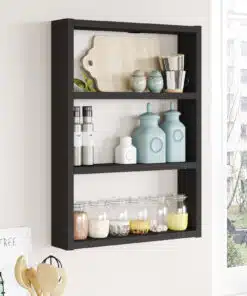 מדף למטבח שחור