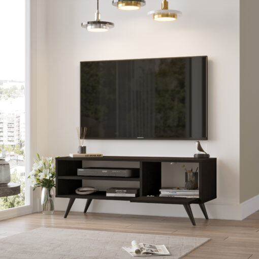 מזנון טלוויזיה לסלון בצבע שחור