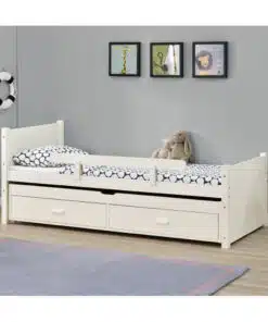 מיטת יחיד עם מיטת חבר ומגירות