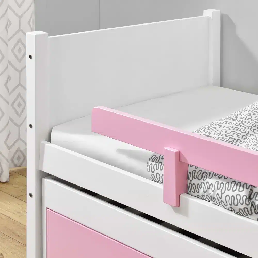 מיטת יחיד עם מיטת חבר ומגירות - מיטת חבר לבנות כולל שני מזרונים - כל הרהיטים סטייל מאסטר רהיטים - רהיטים איכותיים לבית ולמשרד מיטת יחיד עם מיטת חבר ומגירות