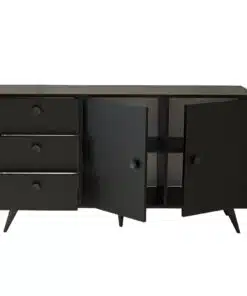 קונסולה שחורה עם אחסון במבצע