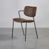 כיסא מעוצב לפינת אוכל חום