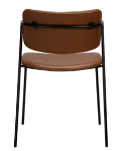 כיסא מעוצב לפינת אוכל חום כאמל