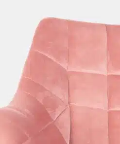 כיסא מרופד קטיפה ורוד