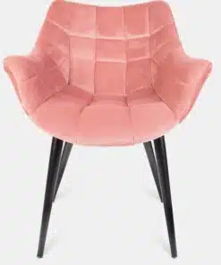 כיסא קטיפה ורוד