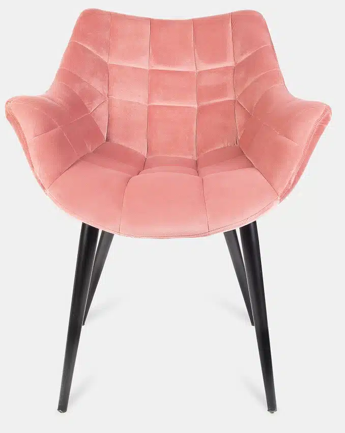 כיסא קטיפה ורוד - כיסא מעוצב בבד קטיפה ורוד - כל הרהיטים סטייל מאסטר רהיטים - רהיטים איכותיים לבית ולמשרד כיסא קטיפה ורוד