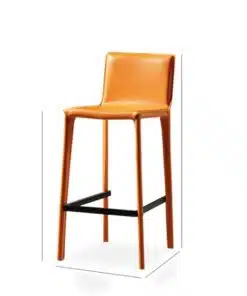 כסאות בר כתום חום במבצע