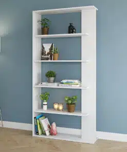 ארון ספרים פתוח בצבע לבן