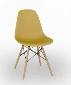 כיסא פלסטיק צהוב