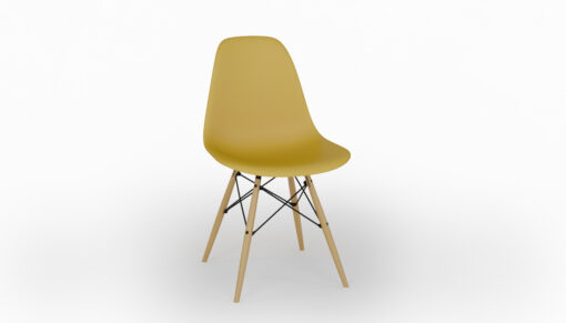 כיסא פלסטיק צהוב