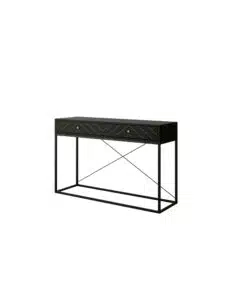 קונסולה צרה עם מגירות בצבע שחור