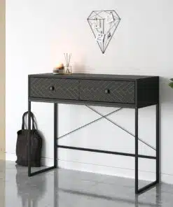 קונסולה קטנה לכניסה לבית בצבע שחור