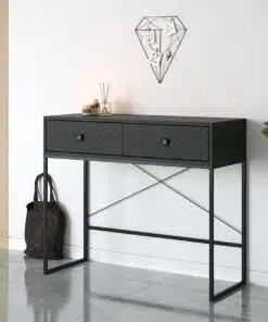 קונסולה קטנה לכניסה לבית בצבע שחור במבצע