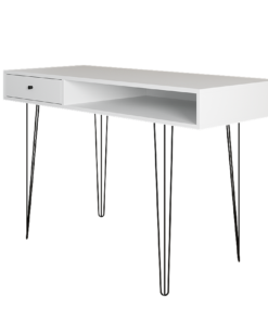 שולחן כתיבה מעוצב בצבע לבן
