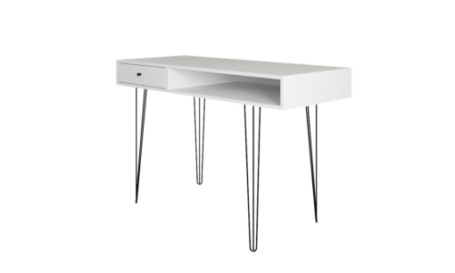 שולחן כתיבה מעוצב בצבע לבן