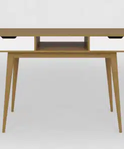 שולחן עבודה מודרני רוחב 120 סמ אלון ולבן