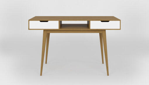 שולחן עבודה מודרני רוחב 120 סמ אלון ולבן