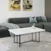 שולחן קפה לסלון בצבע לבן