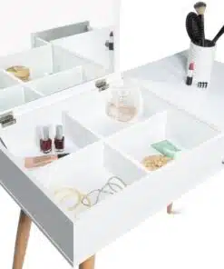 שידת איפור עם מגירות ומראה