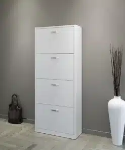 ארון נעליים לבן 4 תאים