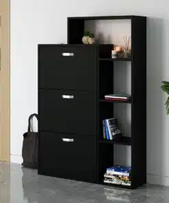 ארון נעליים שחור