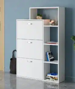 ארונית נעליים לבנה