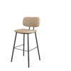 כסא בר דמוי עור שמנת (Large)