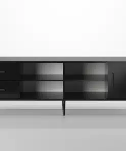 מזנון טלוויזיה בצבע שחור