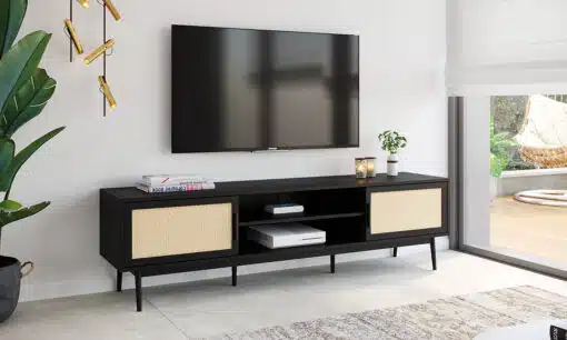 מזנון ראטן מעוצב לסלון