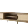 מזנון ראטן משולב אלון לסלון
