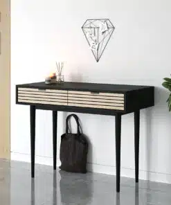 קונסולה עם מגירות שחור