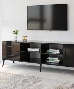 שידת טלוויזיה בצבע שחור