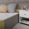 שידת צד לבנה