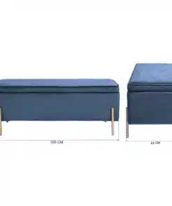הדום אחסון כחול לחדר שינה